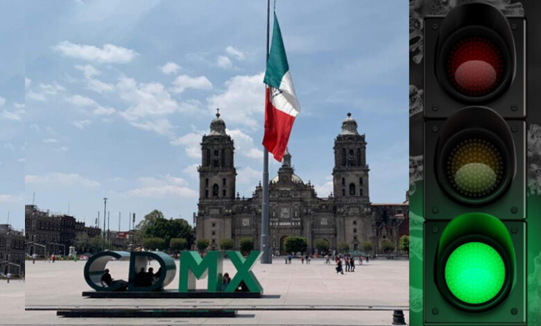 CDMX pasa a semáforo verde