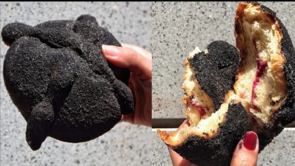 pan de muerto negro