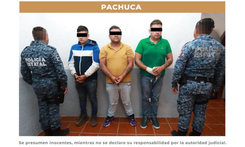 Tres hombres y dos vehículos son detenidos