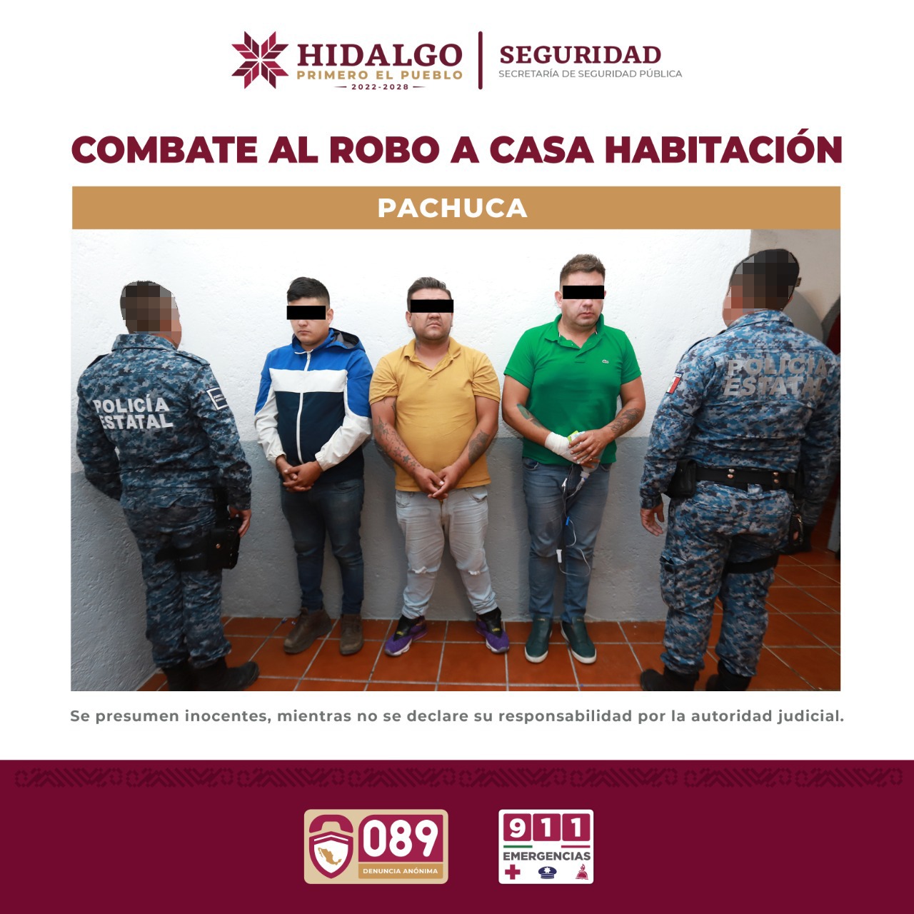Tres hombres y dos vehículos son detenidos