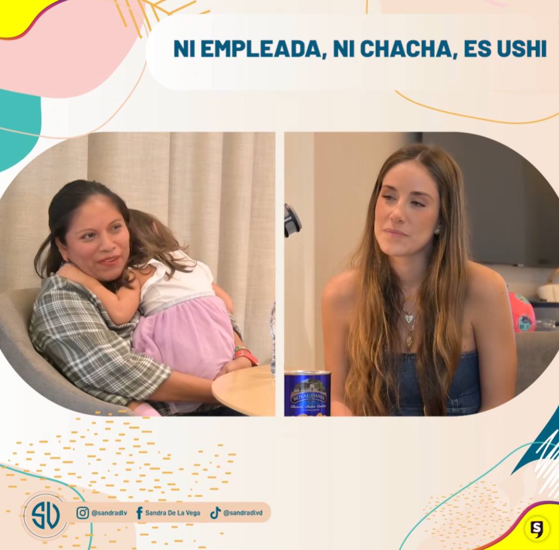 Platica entre Ushi y Sandra de la Vega. Fotografía: captura de pantalla.