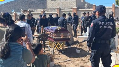 Rinden homenaje a policía de Pachuca que falleció tras ser atropellado. Fotografía: Subrayado