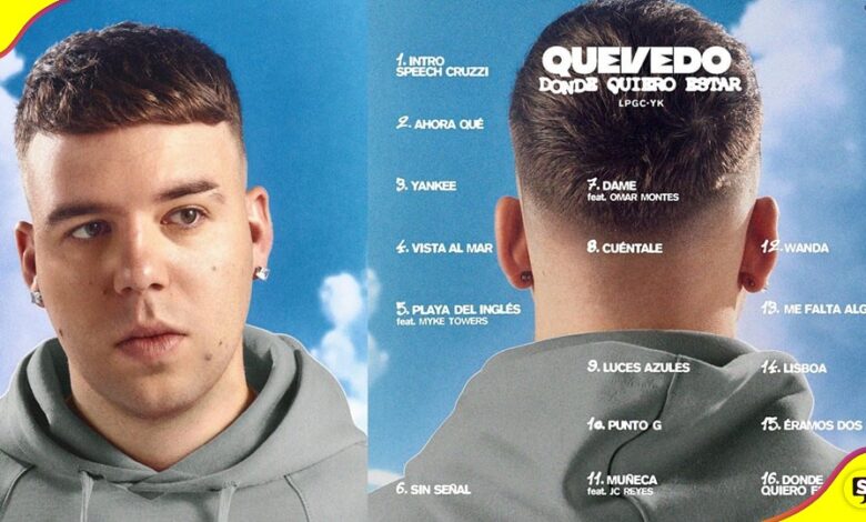Quevedo estrena "Donde quiero estar"m su primer álbum: "Un disco para todos y para siempre". Foto: especial
