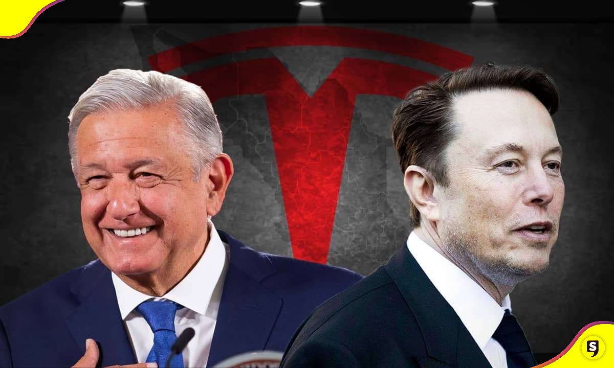 AMLO y Elon Mus. Fotoarte: Fernando Ramírez