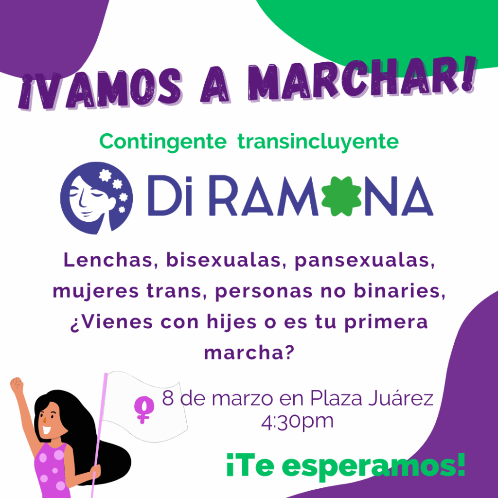 Marcha 8M 2023 en Pachuca