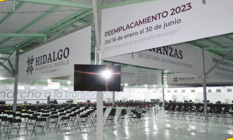 Reemplacamiento 2023 en Hidalgo