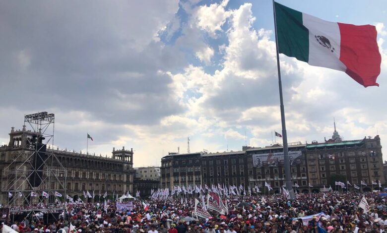 Concentración de AMLO