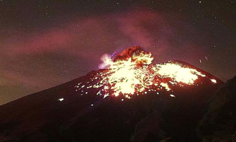 Popocatépetl actividad
