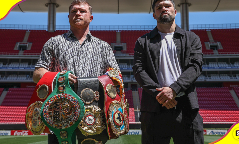 Canelo Vs. Ryder cinturón