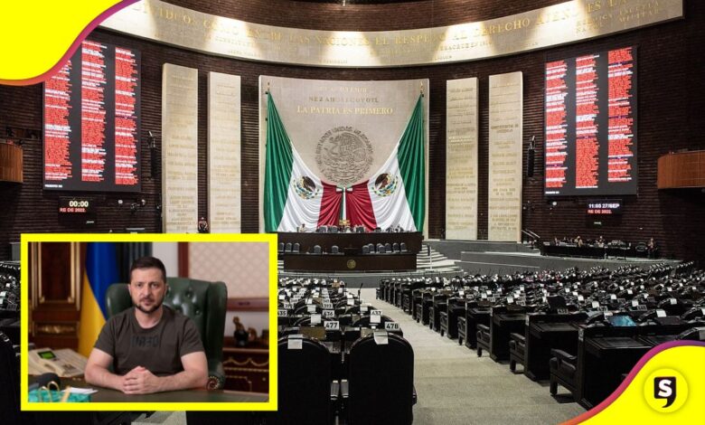Zelensky Cámara Diputados México