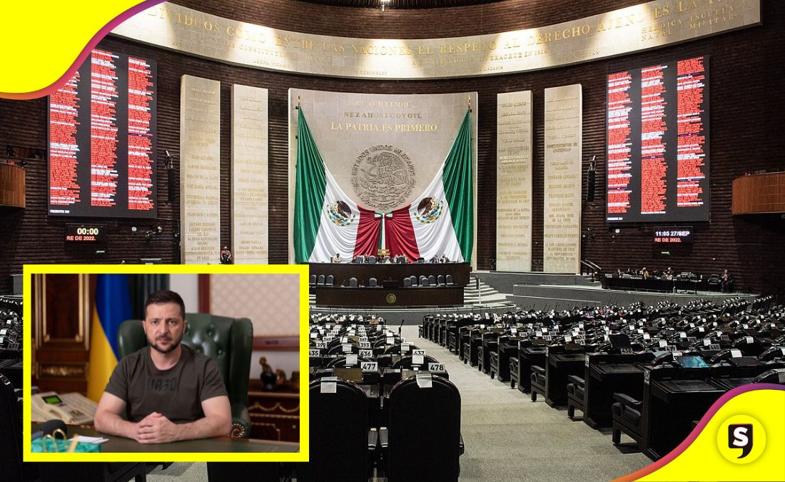 Zelensky Cámara Diputados México