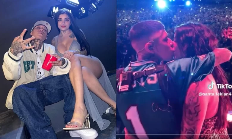 Santa Fe Klan Karely Ruiz beso