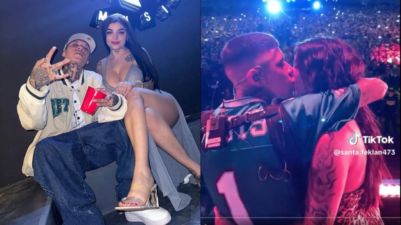 Santa Fe Klan Karely Ruiz beso