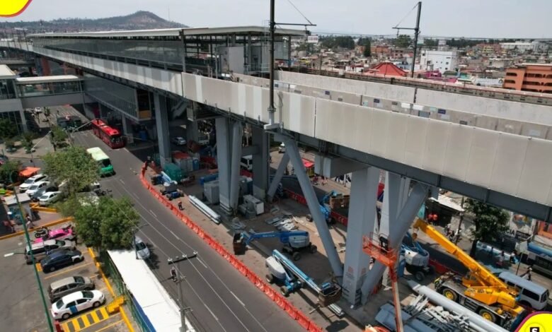 tramo eleveado de la línea 12 del Metro