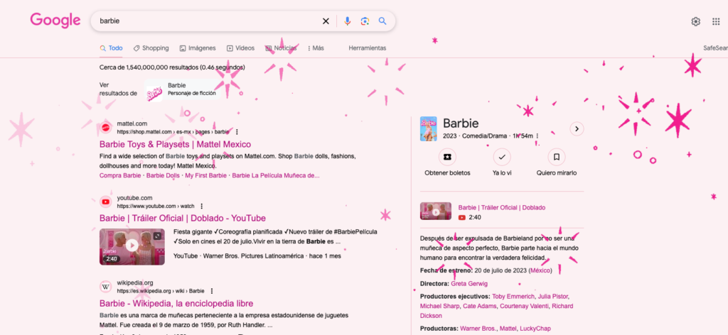 Barbie Google
