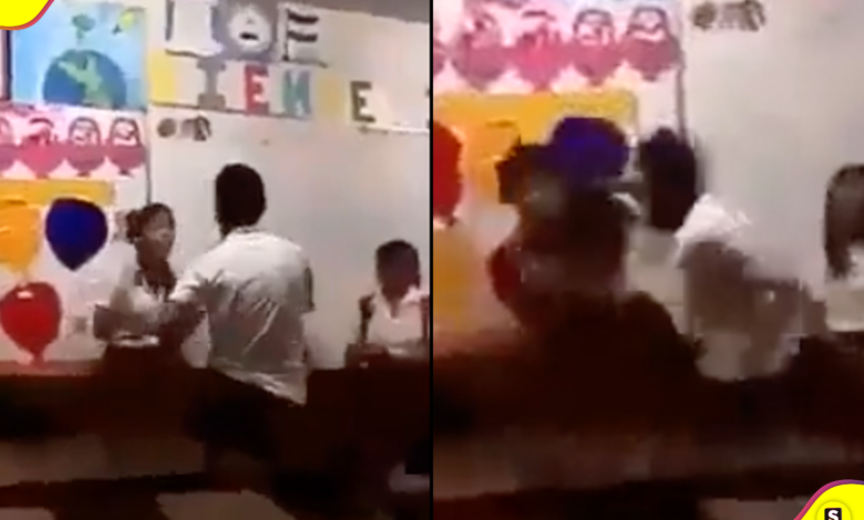 Joven golpeó a su novia en colegio de Guanajuato