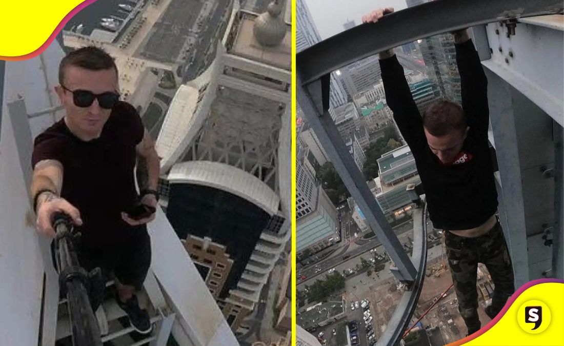 Remi Lucidi caer de un edificio
