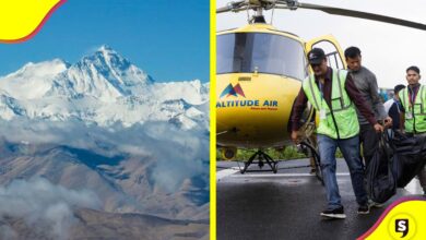 5 mexicanos aéreo Everest