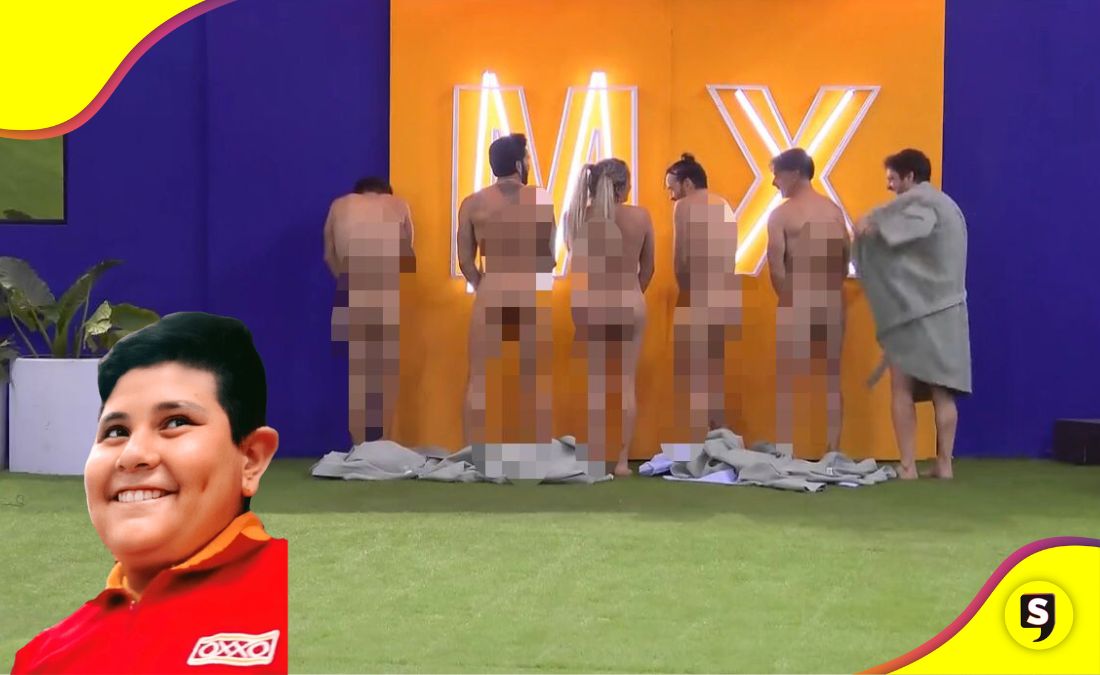 Team infierno desnudo alberca
