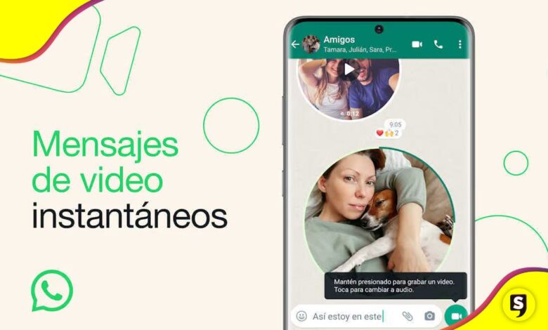 audios con video en WhatsApp