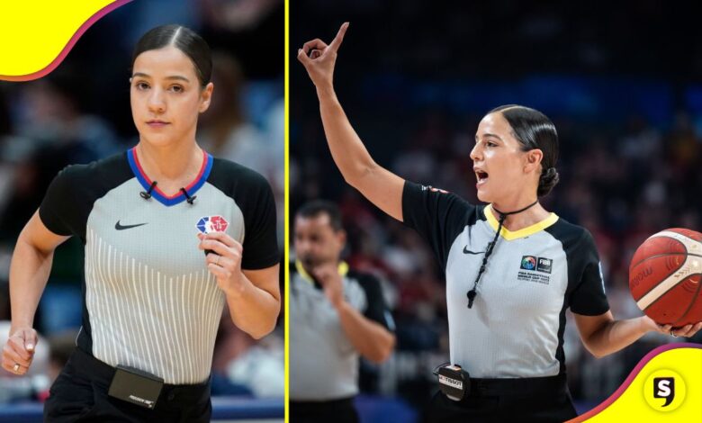 Blanca Burns árbitra de Baloncesto