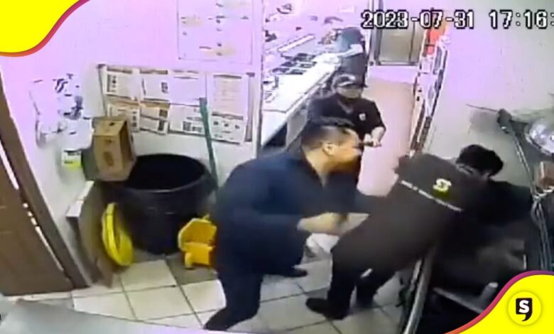 Cliente golpea trabajador Subway