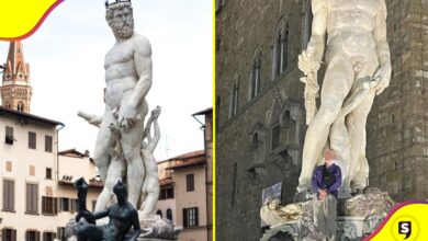 Turista dañó estatua de Neptuno