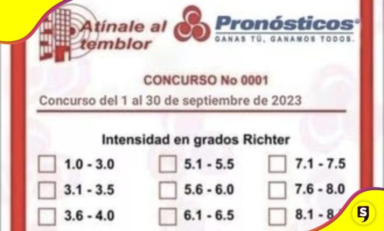 sorteo para predecir cuando va a temblar
