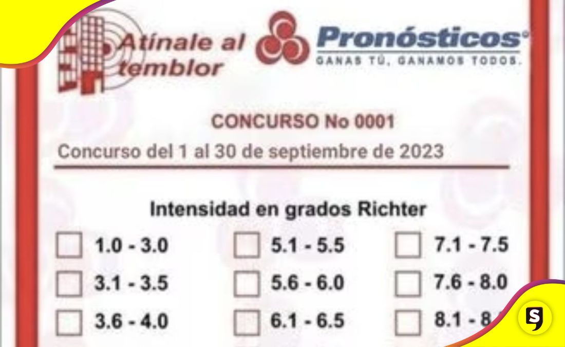 sorteo para predecir cuando va a temblar