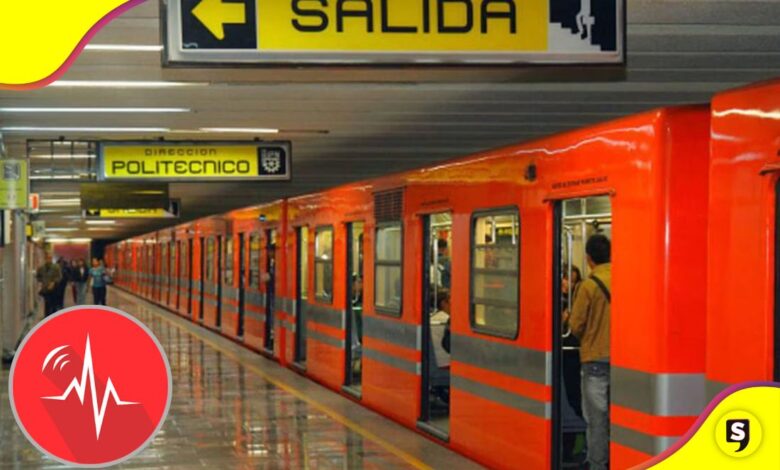 simulacro 2023 en el metro CDMX