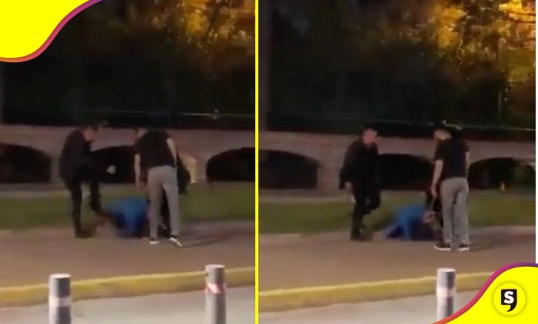 Cadeneros golpean a joven en Cholula