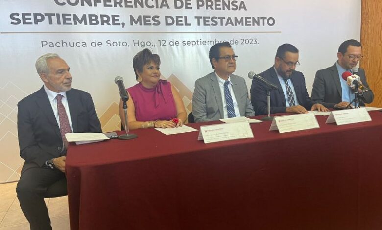Septiembre Mes del Testamento en Hidalgo
