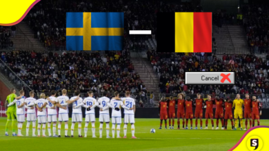partido Bélgica Suecia canceló