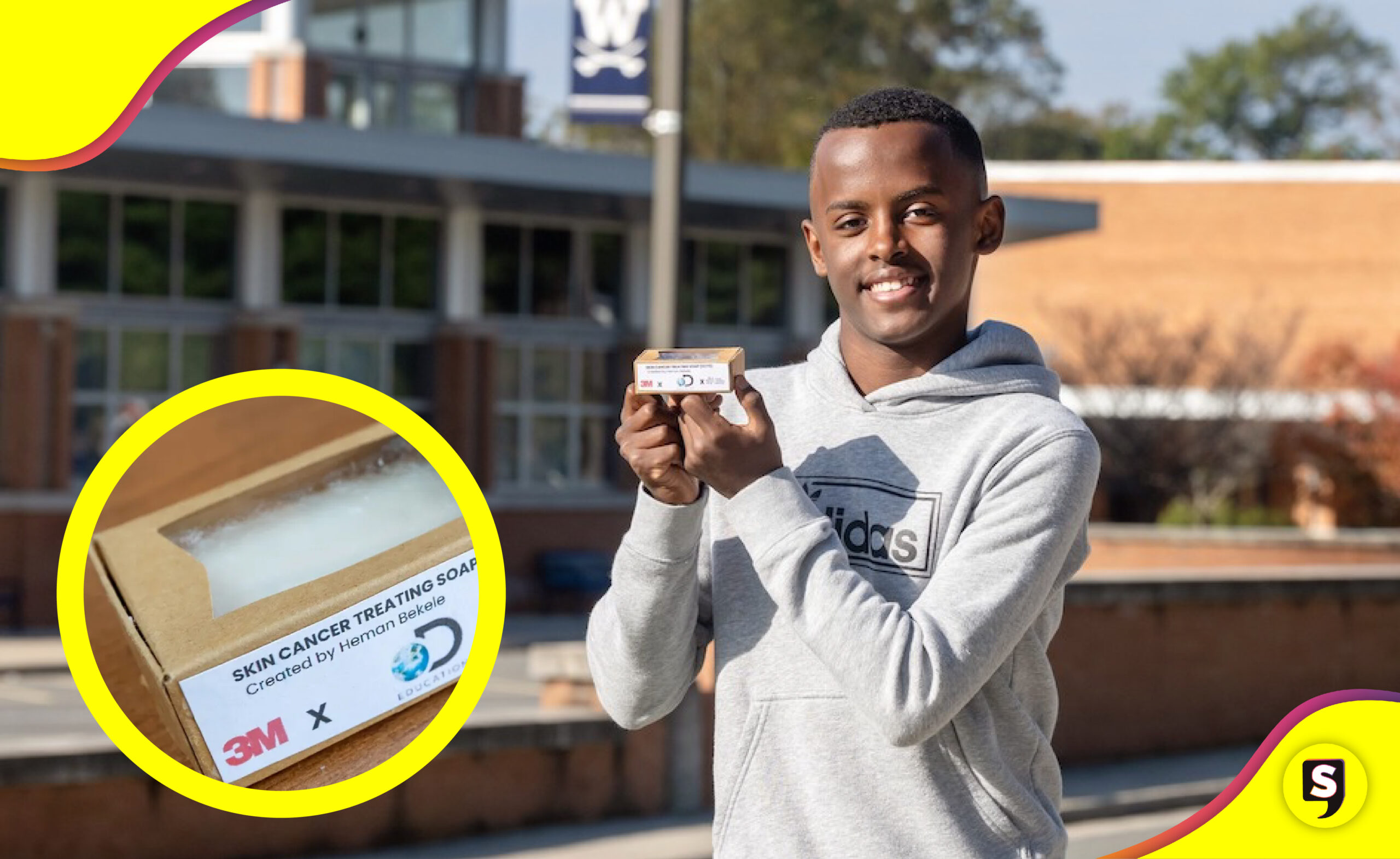Estudiante jabón cáncer de piel