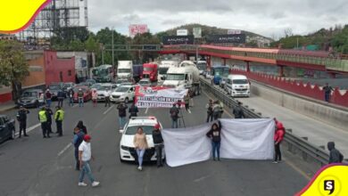 Transportistas bloqueo carretera México-Pachuca