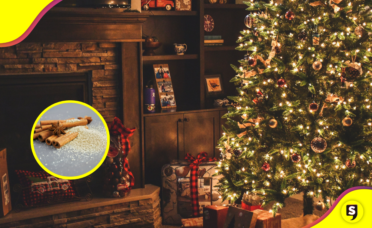 Canela en tu árbol de navidad: un toque aromático y beneficioso.