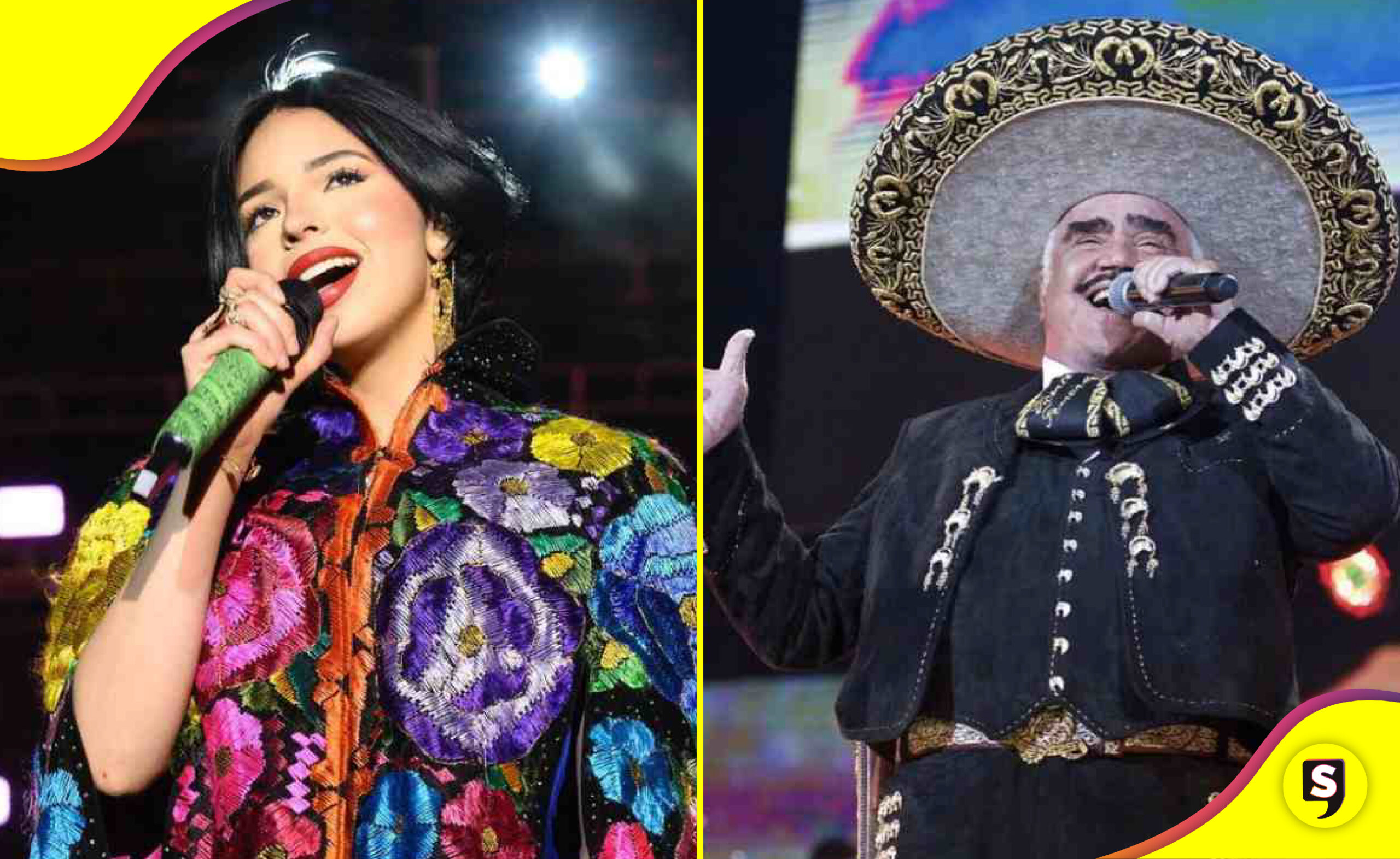 artistas cantar el Himno Nacional