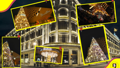 Que elegancia la de Francia: Dior y Palacio de Hierro ponen su árbol de Navidad.