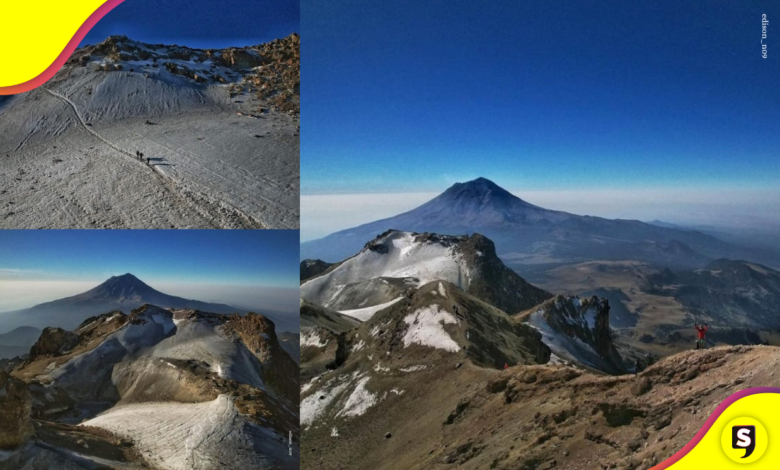 Descubre el encanto nevado: Escalando el majestuoso volcán del Iztaccíhuatl.