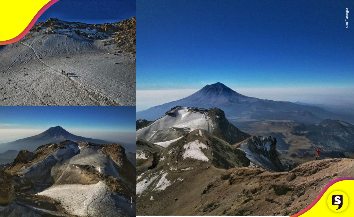 Descubre el encanto nevado: Escalando el majestuoso volcán del Iztaccíhuatl.