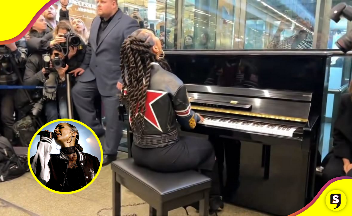 Alicia Keys asombra a todos con un concierto sorpresa.