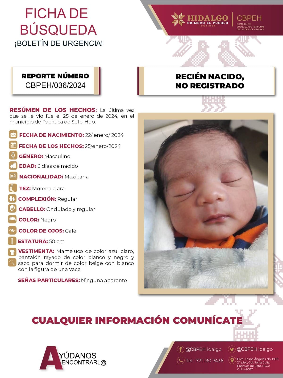 recién nacido país