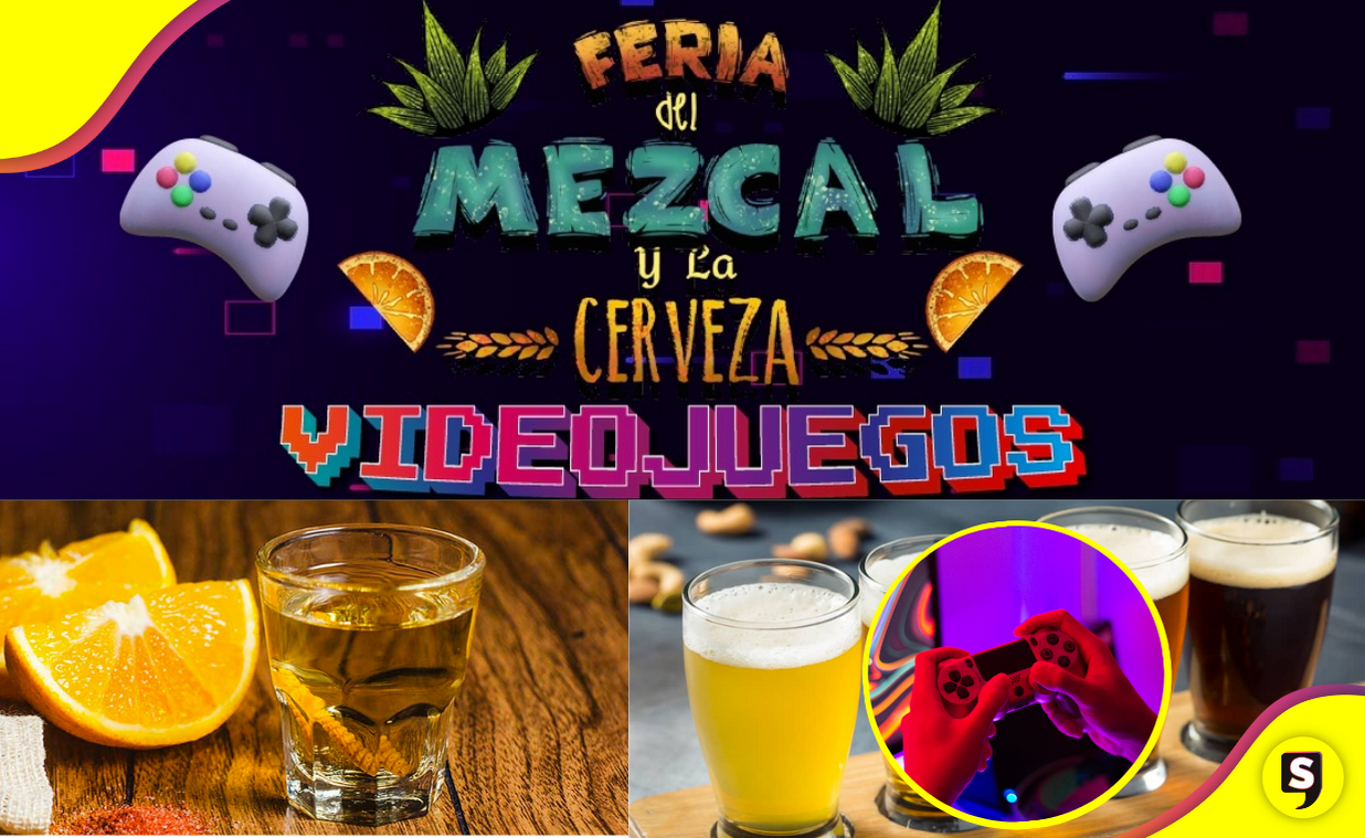 Échate unos tragos y juega videojuegos en la Feria del Mezcal y la Cerveza.