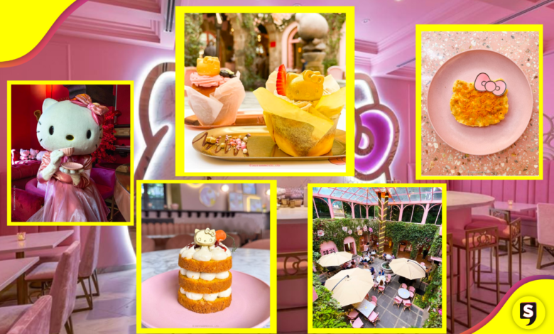Para los amantes del pink: Visita la cafetería de Hello Kitty en CDMX.