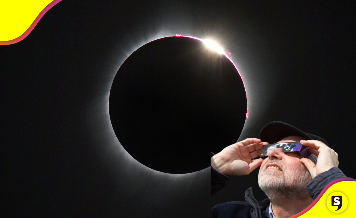 ¡Lo que pocos han visto! El eclipse solar total que llegó para brillar.