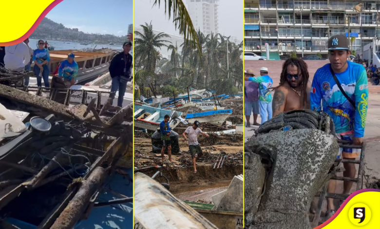 ¡A trabajar! Este torneo en Acapulco puso a todos a recoger basura.