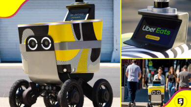 Uber Eats robots Japón