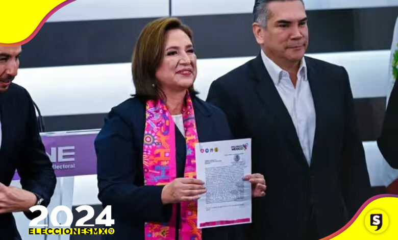Xóchitl Gálvez se registró en INE