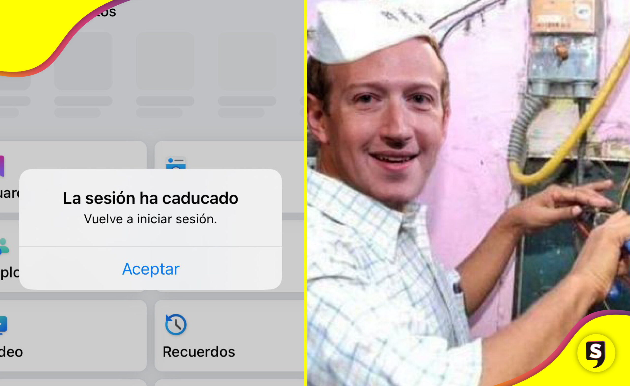 Caída de Facebook memes