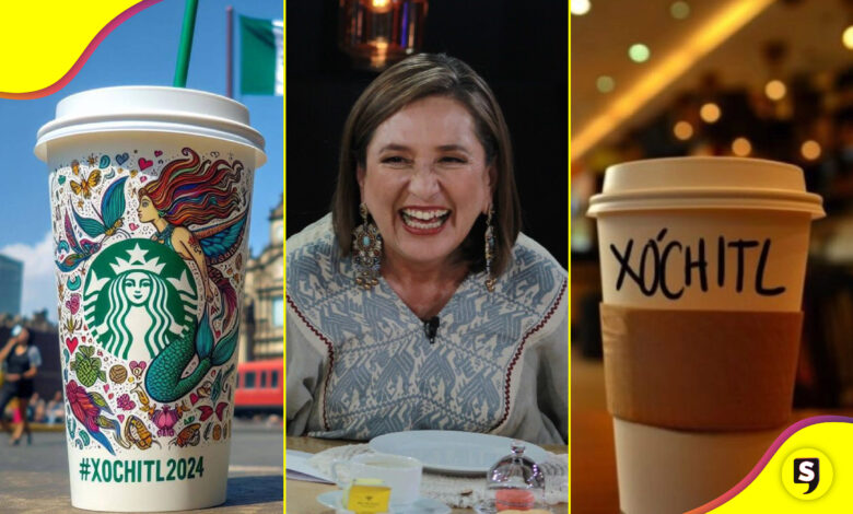 Starbucks vasos Xóchitl Gálvez